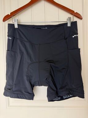 Baleaf Women’s 2XL Padded Cycling Shorts Black Bike Shorts Pockets
